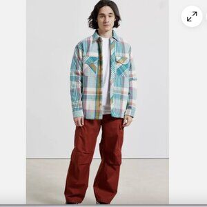 Urban Outfitters Plaid Quilted Jacket | men's medium